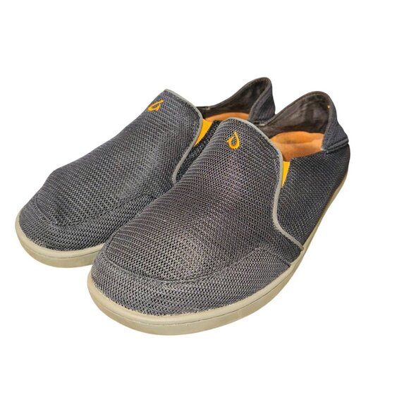 Olukai Noheah Mesh Slip On Shoes in Dark Shadow 9.5 Casual Comfort Cushion Beach - Picture 3 of 14